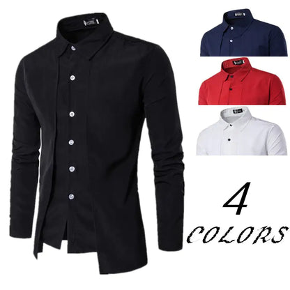 Men's shirt Muslim Personality Double Placket